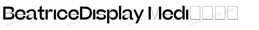 BeatriceDisplay Medi字体转换